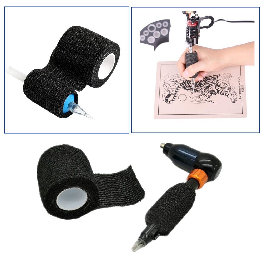 Anthrive Tattoo Grip Cover Wrap 2" x 5 Yards Tattoo Grip Wrap Elastic Self-Adhesive Bandage Sports Tape Tattoo Grip Tape