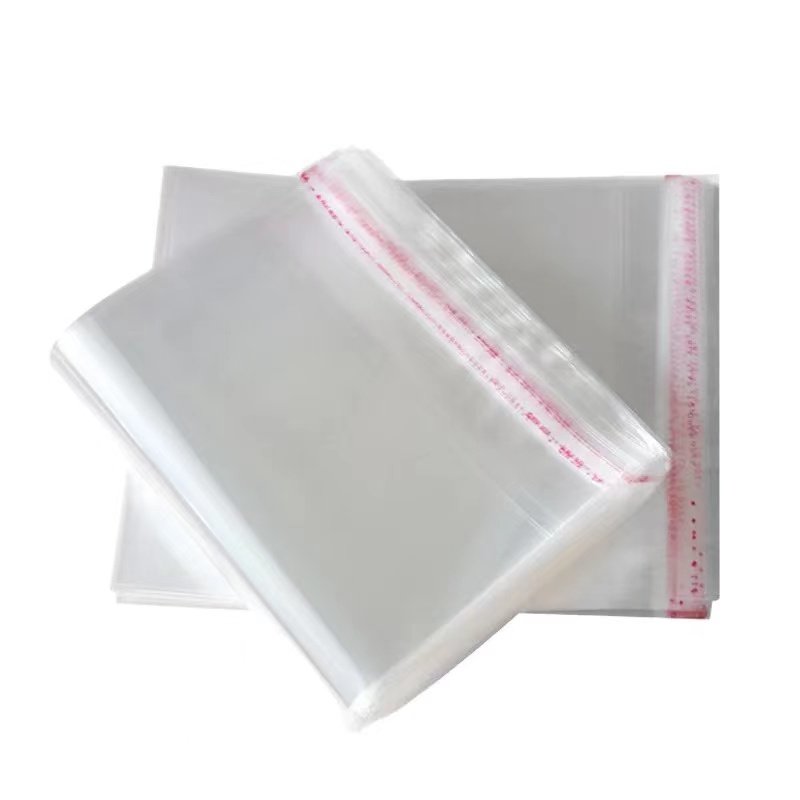 Wholesale Cheap Custom Transparent Adhesive Clothing T Shirt Cosmetics Bread Food Plastic Clear Polybag Opp Packaging Bag