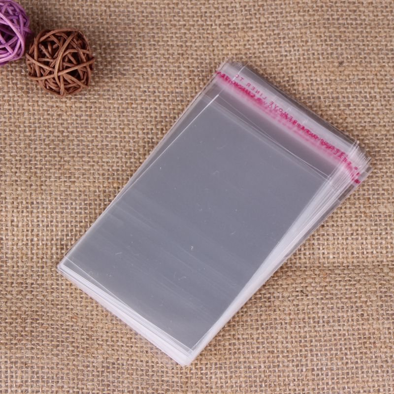 Multi Size Self Adhesive Seal Clear Plastic Bags Transparent Storage Plastic Poly OPP Bags For Jewelry Packaging