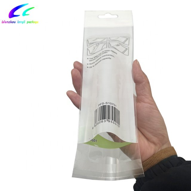 Factory supply custom printed clear polybag resealable self adhesive plastic package opp bag