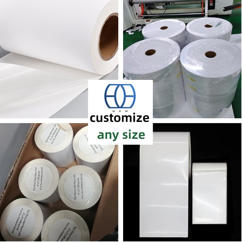 white pp label for oki pro 1050 white bopp label roll acrylic film roll