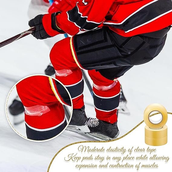 Custom logo cloth adhesive ice field hockey stick grip tape PVC clear tape