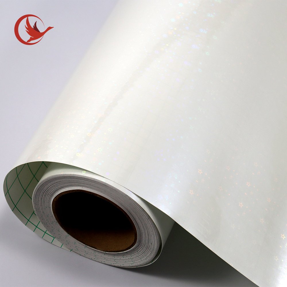 Holographic sheets Laser Cold Lamination Film with various patterns heart/star laser cold lamination film