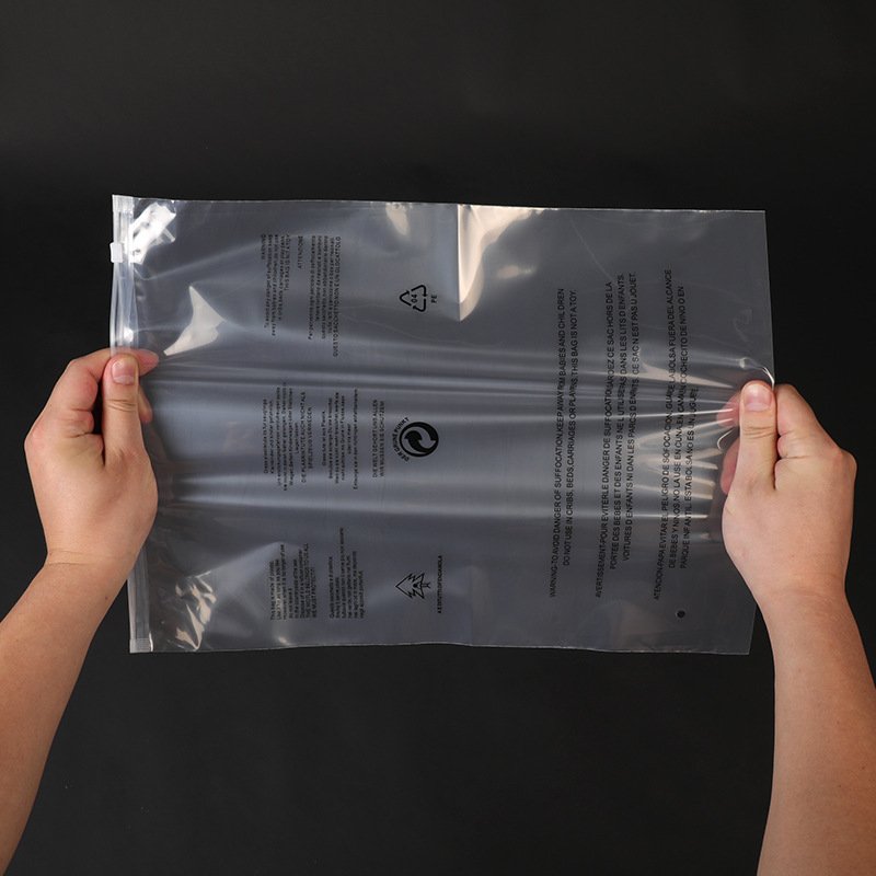 Compostable Sustainable Cornstarch Custom Logo Biodegradable Clear Self Adhesive Garment Cloth Apparel Bags for Packaging
