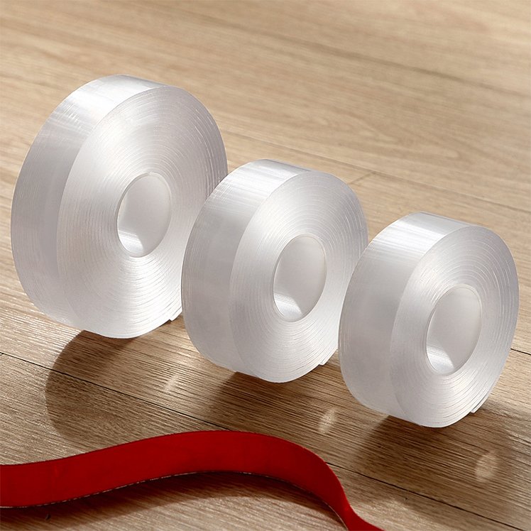 Double-Sided Tape, Multipurpose Removable Adhesive Acrylic Foam Tape, Reusable Transparent Tape for Paste Items