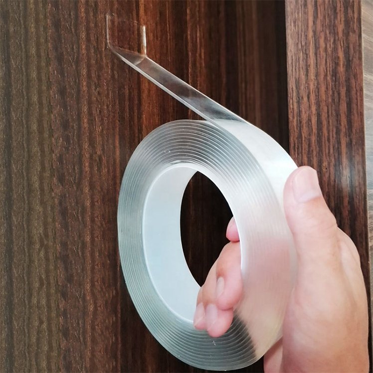 Nano Clear Multipurpose Mounting Tape,Tough Removable Reusable Transparent Stick Adhesive Tape for Wall Home Decor Office Decor