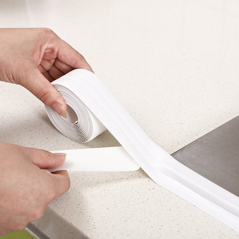 ANTI Self Adhesive Caulk Tape Shower Tile Sealer Bath And Kitchen Tub And Wall Sealing Caulk Strip Tape