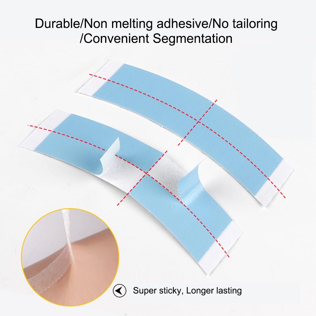 Lace Front Wig Tapes,Double Sided Wig Tape for Lace, Adhesive Strips Wigs Toupee Hairpiece Waterproof and Sweatproof