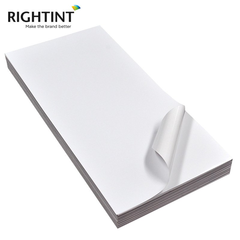 Semi Coated Sheet Label 80G Semi Glossy Paper Label Self Adhesive Materials For Offset Printing Machine