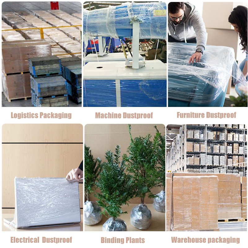 Pangda china factory self adhesive stretch film roll transparent stretch film roll