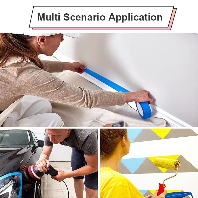 UV resistance 60 days no residue adhesive washi paper orange painters masking tape for car automotive painting