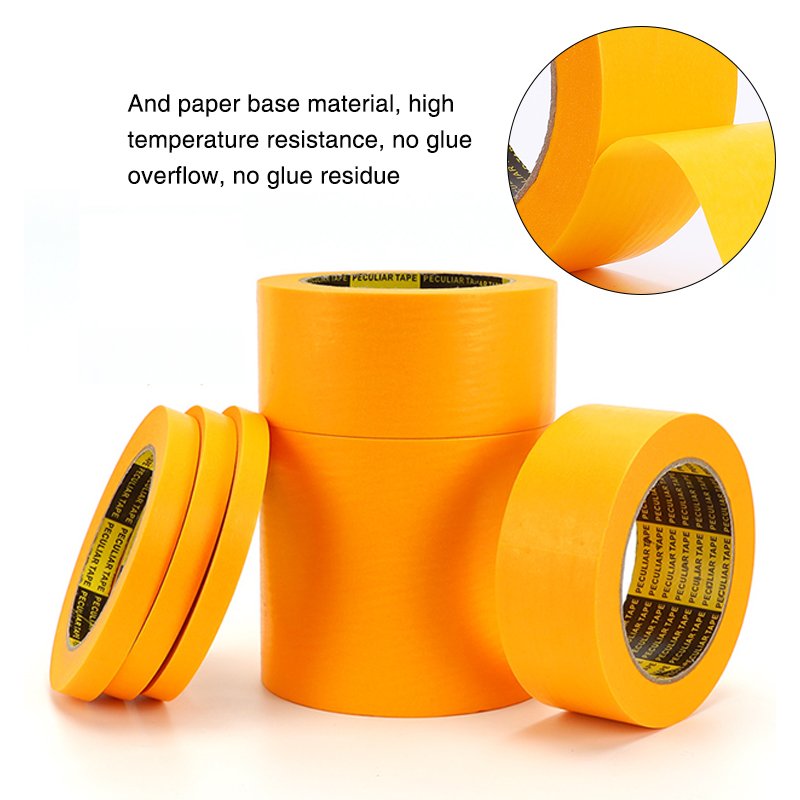 UV resistance 60 days no residue adhesive washi paper orange painters masking tape for car automotive painting