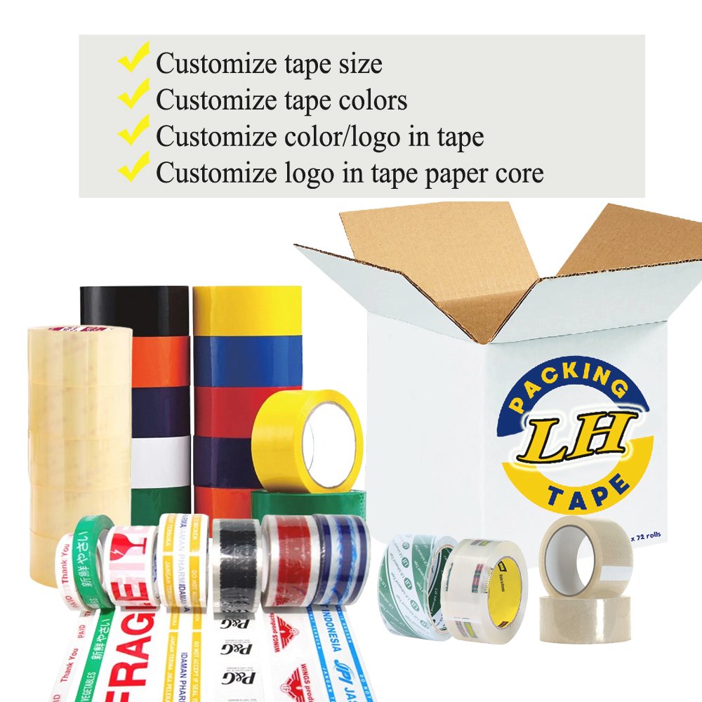free sample custom logo shipping tape printed box sealing tape bopp adhesive tape for box packaging