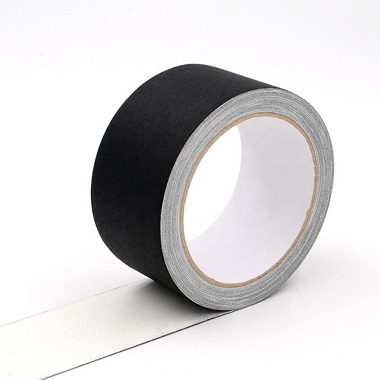 Custom printed hot sale strong adhesive vinyl cotton cloth black pro gaff gaffer tape for entertainment film industry