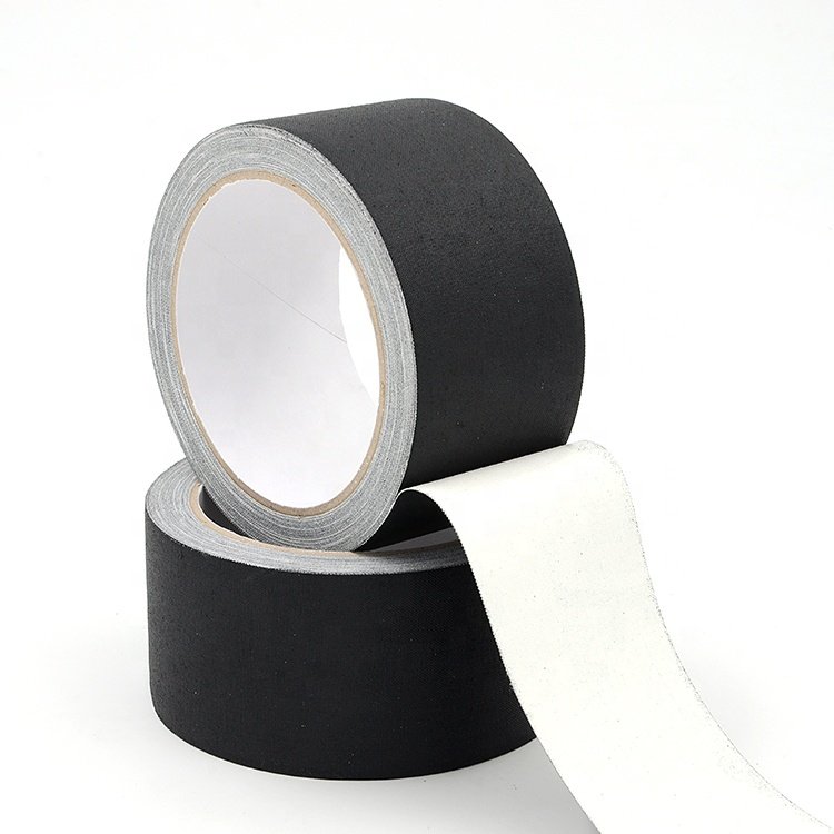 Custom printed hot sale strong adhesive vinyl cotton cloth black pro gaff gaffer tape for entertainment film industry