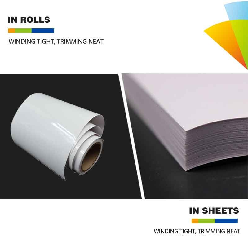 Flexography High quality self adhesive transparent pvc static film for printing or decoration