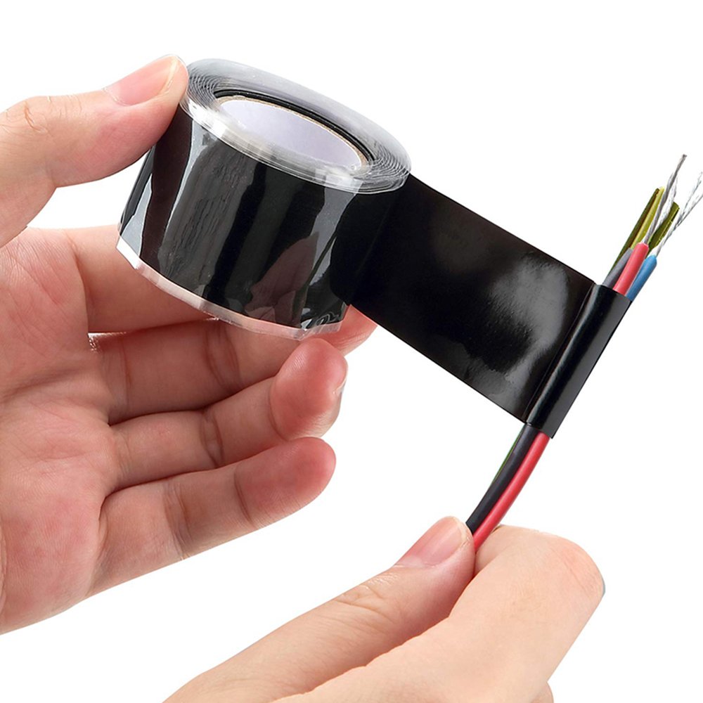 25mm*3m Silicone Rubber Self-Adhesive Tape Heat-Resistant Electrical Insulation with Non-Slip Handle Customizable Size