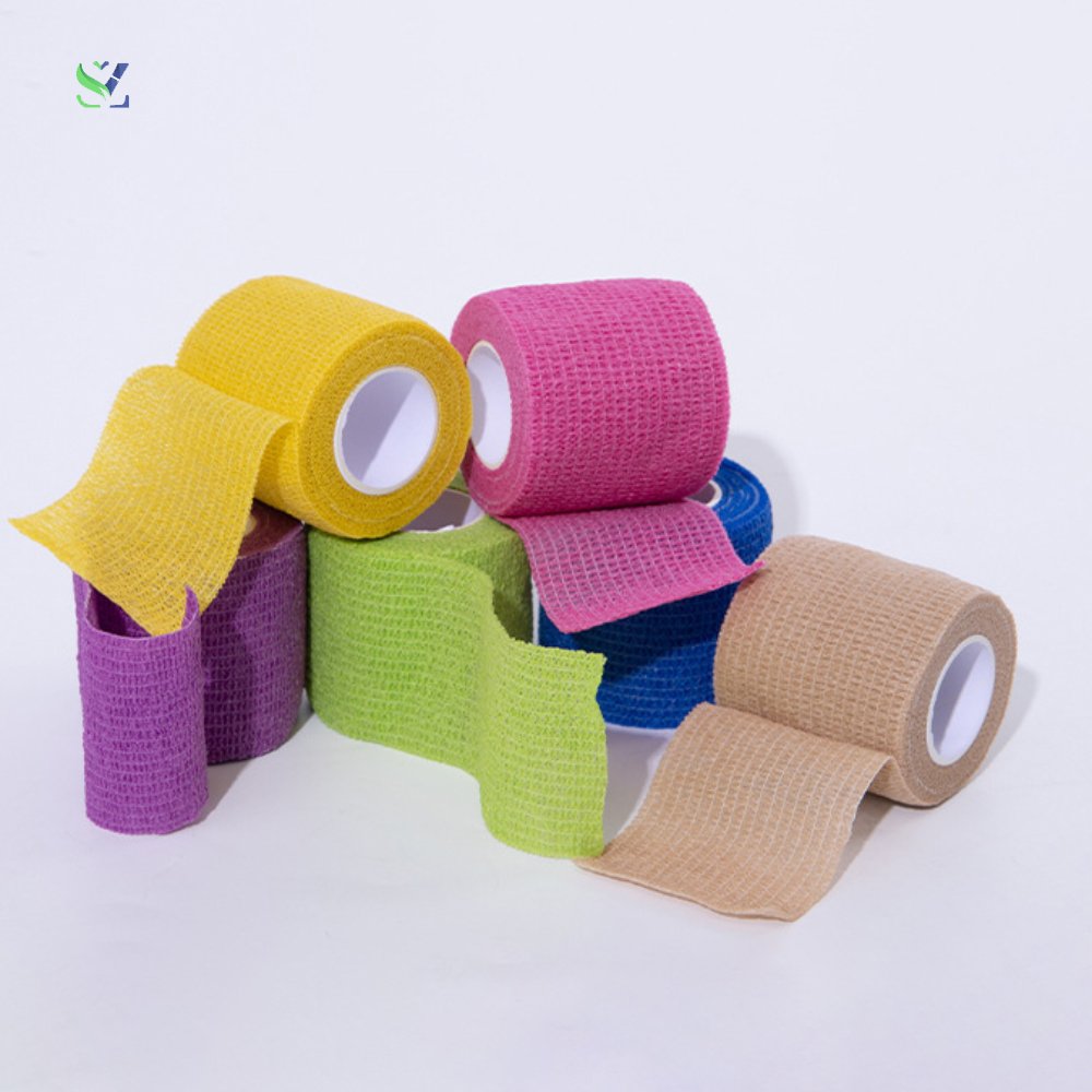 SZ hot selling waterproof sport light elastic adhesive knuckle sensi wrap self-adhesive cohesive bandage