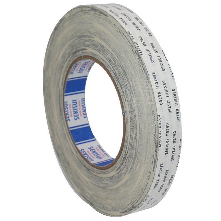 Die cut white non woven fabric tape SEKISUI 5760 double sided cotton paper acrylic adhesive tissue tape