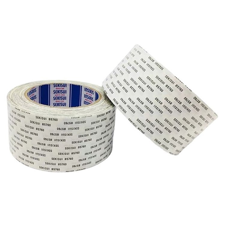Die cut white non woven fabric tape SEKISUI 5760 double sided cotton paper acrylic adhesive tissue tape