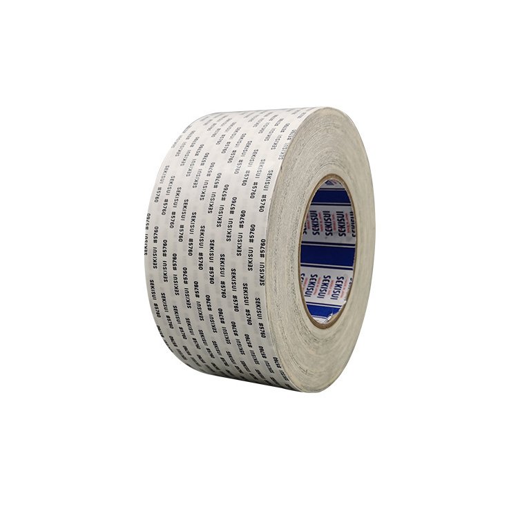 Die cut white non woven fabric tape SEKISUI 5760 double sided cotton paper acrylic adhesive tissue tape