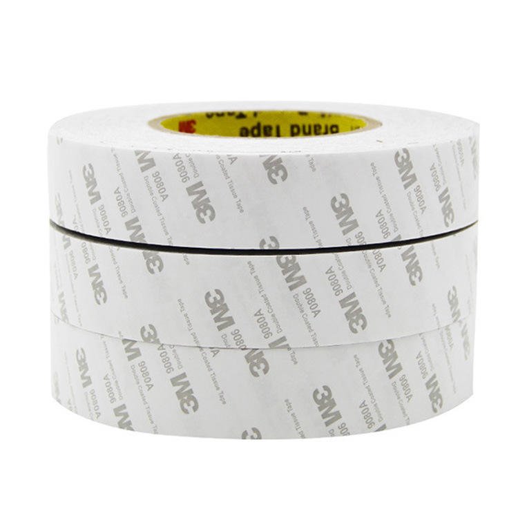 adhesive tape 9080A 0.15mm thickness self adhesive 3M 9080a double coated non woven fabric tissue tape