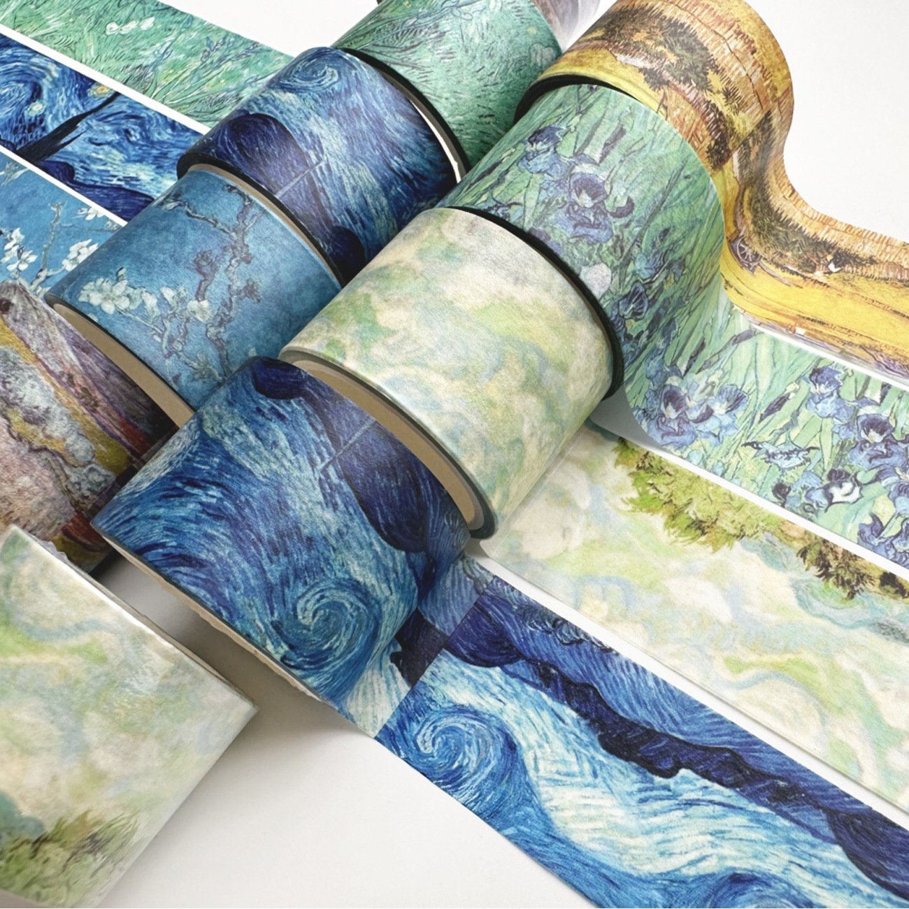 Hot Selling Washi Tape Van Gogh Oil Painting Series Masking tape Starry Sky Planner DIY Decorative 5 Meters Stickers Tape