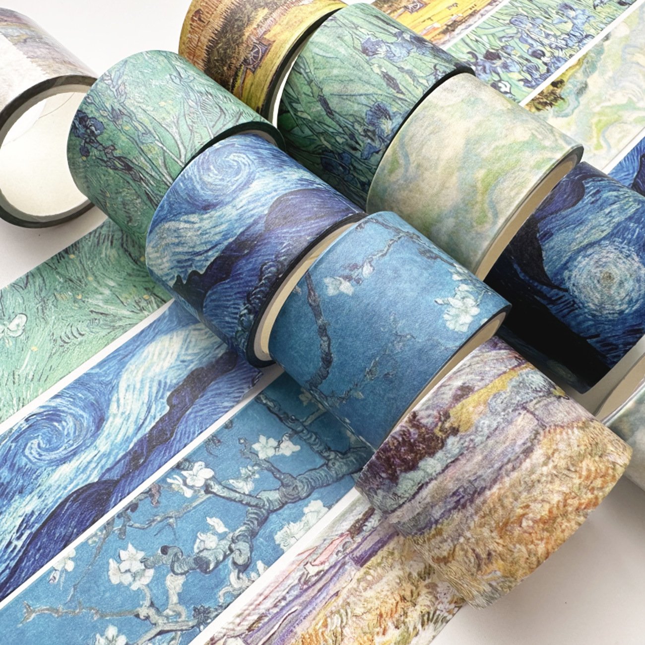 Hot Selling Washi Tape Van Gogh Oil Painting Series Masking tape Starry Sky Planner DIY Decorative 5 Meters Stickers Tape