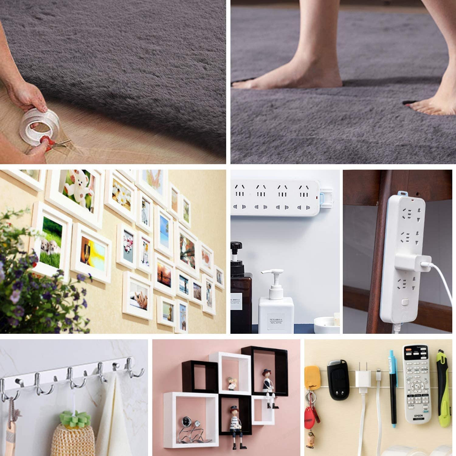strong adhesive 5 meters nano double gecko tape transparent acrylic grip tape for home office car