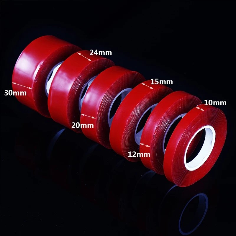 Multipurpose washable double sided adhesive tape red nano tape
