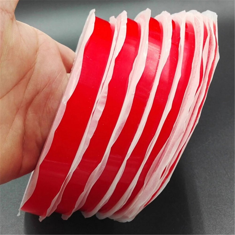 Multipurpose washable double sided adhesive tape red nano tape