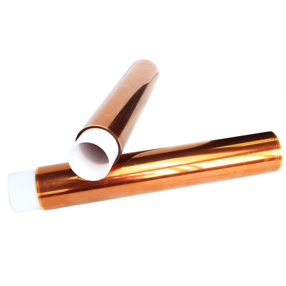 2- Polyimide Pi Film Double Sided Coated Silicone Kaptons Self Adhesive Tape Log Roll Jumbo Roll Factory Supplier Manufacturer