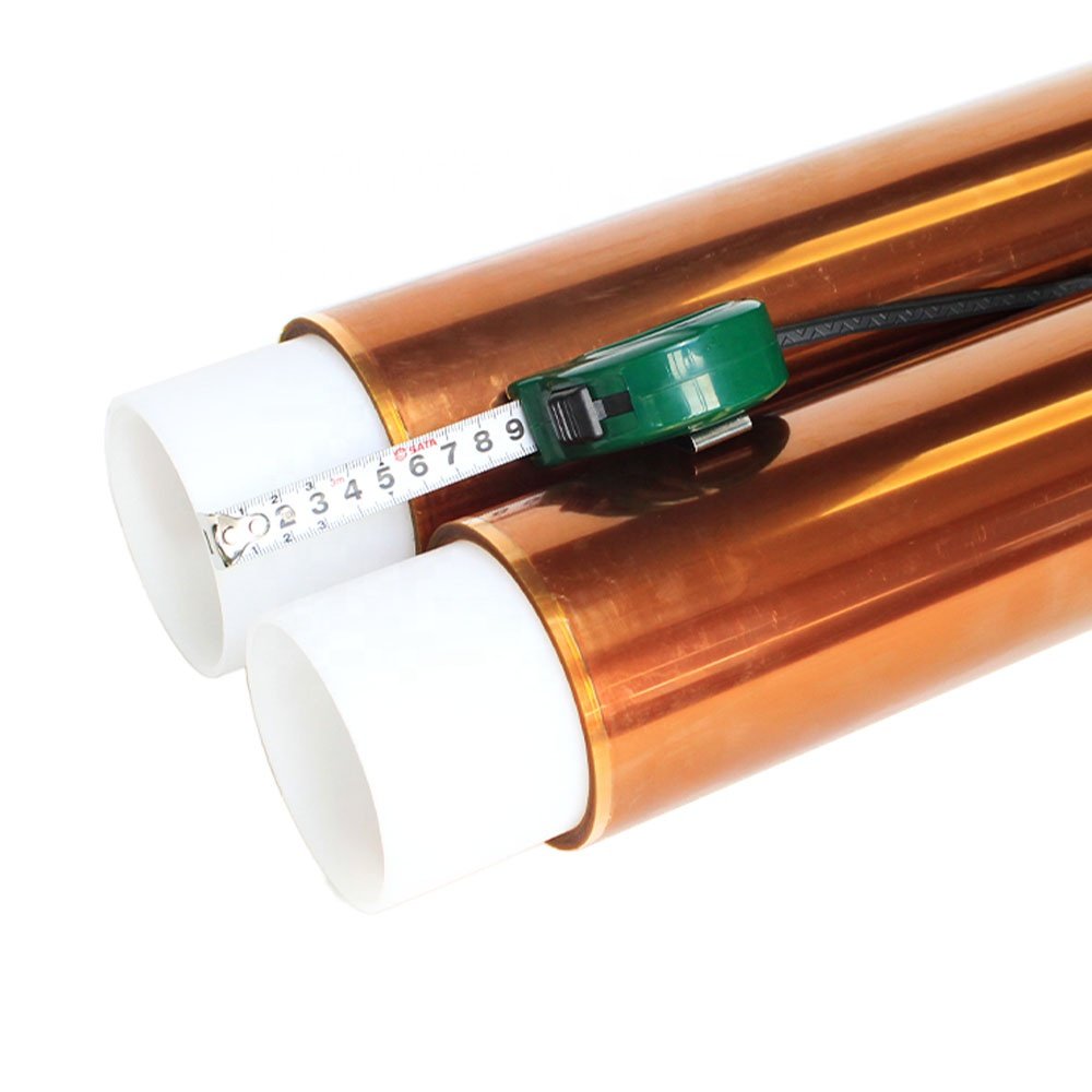 2- Polyimide Pi Film Double Sided Coated Silicone Kaptons Self Adhesive Tape Log Roll Jumbo Roll Factory Supplier Manufacturer