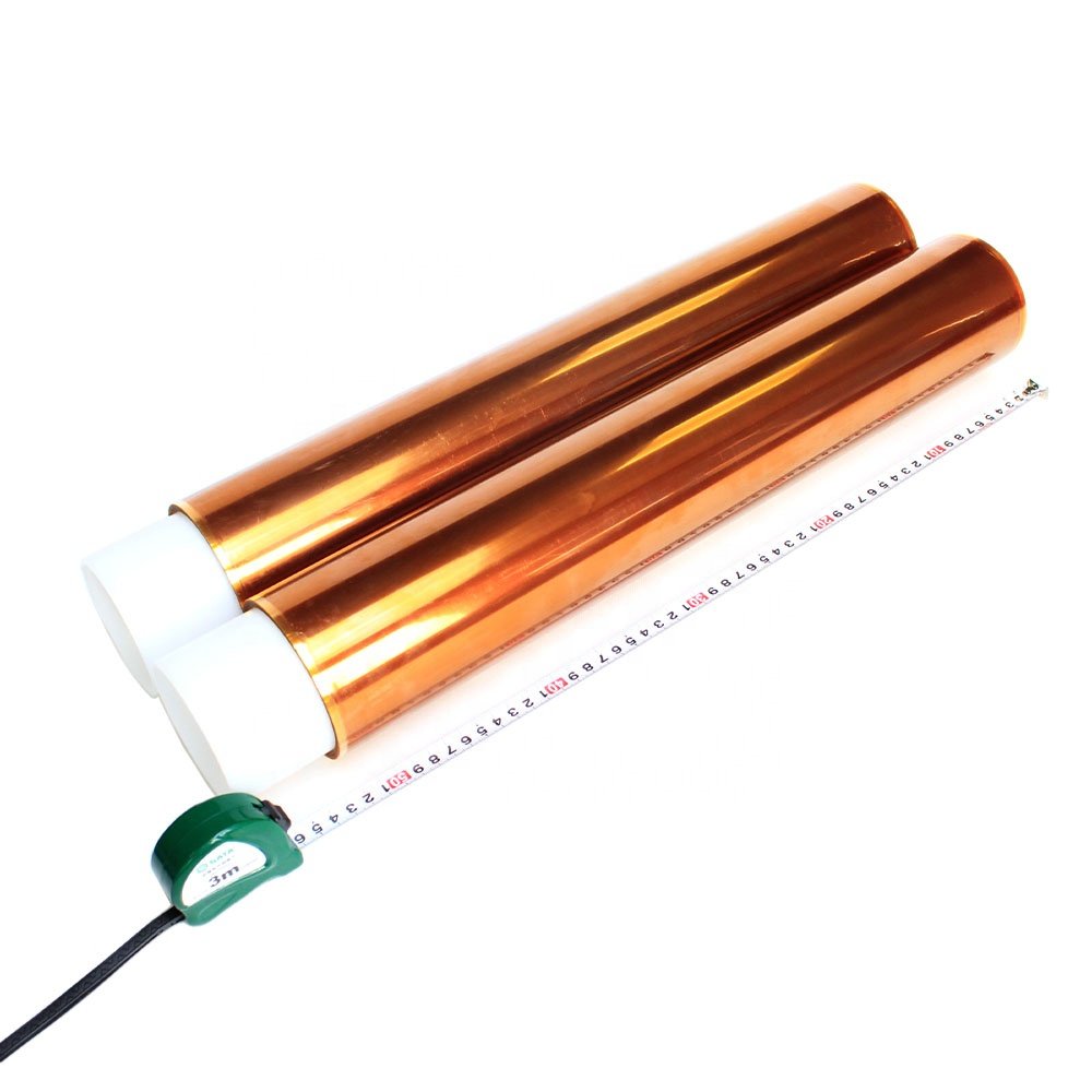 2- Polyimide Pi Film Double Sided Coated Silicone Kaptons Self Adhesive Tape Log Roll Jumbo Roll Factory Supplier Manufacturer