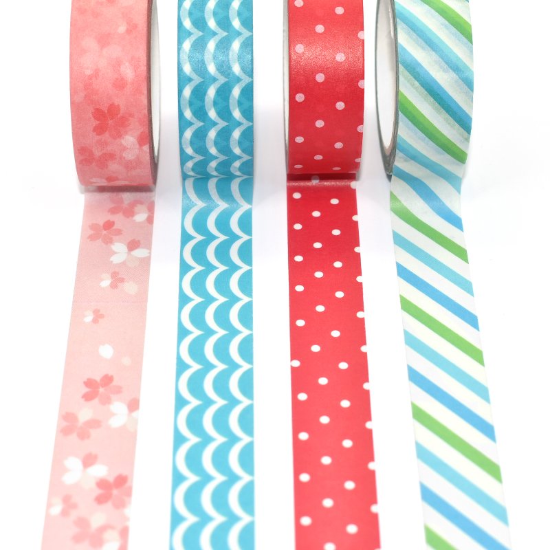 Custom Design Adhesive Tape Washi Paper Tape for Craft DIY Decoration