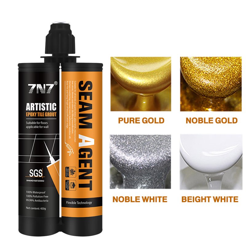 7N7 factory direct sale long-lasting non-discoloration eco-friendly epoxy resin tile grout tile joint filler adhesive sealant