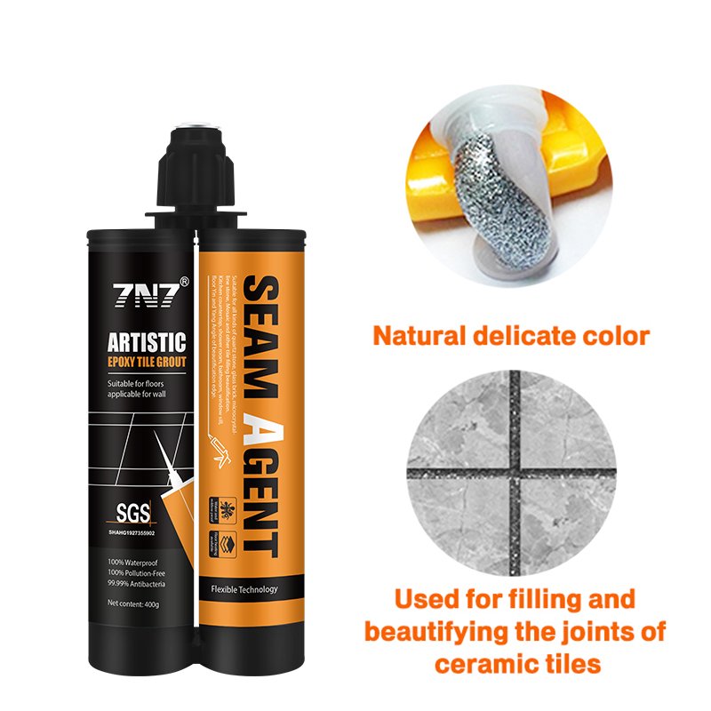 7N7 factory direct sale long-lasting non-discoloration eco-friendly epoxy resin tile grout tile joint filler adhesive sealant