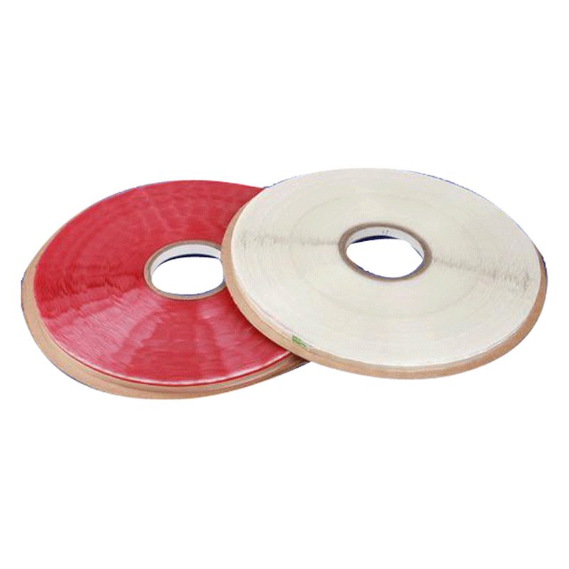 HDPE solvent glue Plastic Sealing Double Side Opp Sided 6Mm Redline Self Adhesive Bag Closing Tape