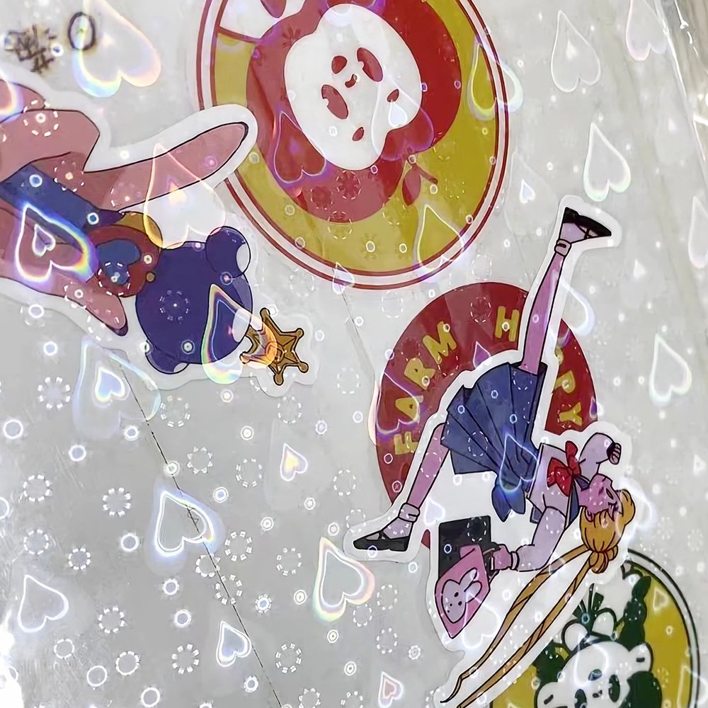 Heart shaped vinyl self-adhesive waterproof roll cold laminating film, A4 paper BOPP hot laminating film