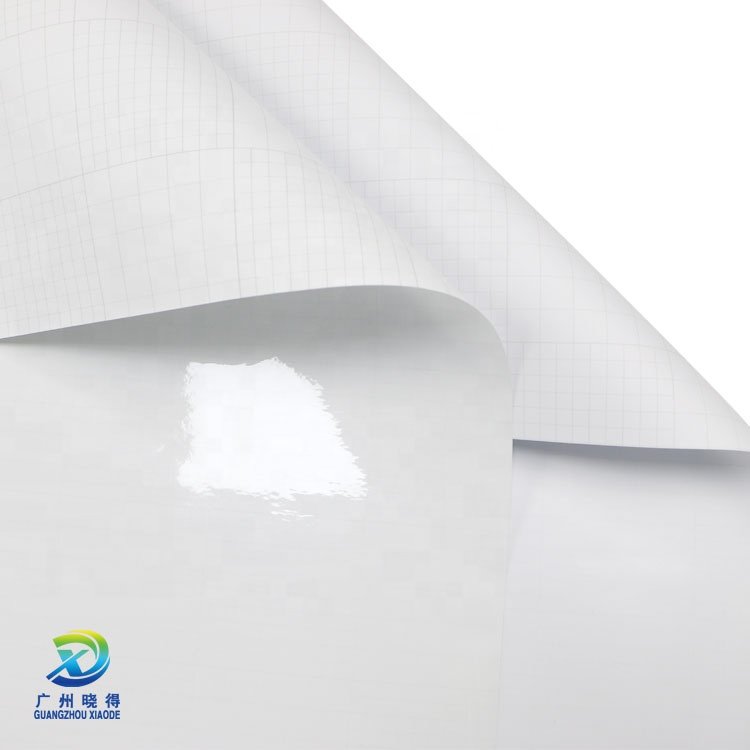 High Quality Custom Glossy cold laminating film self adhesive pvc film yellow liner economic lamination