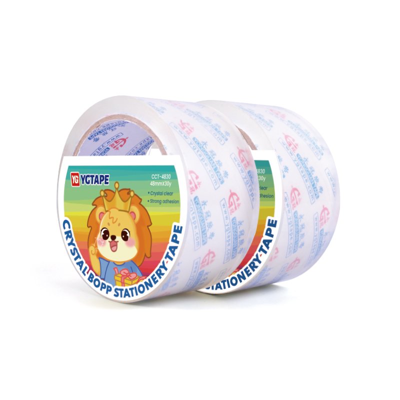 Factory Manufacturing Self Adhesive Tape Plastic Bopp Packing Tape Waterproof Crystal BOPP Stationery Tape