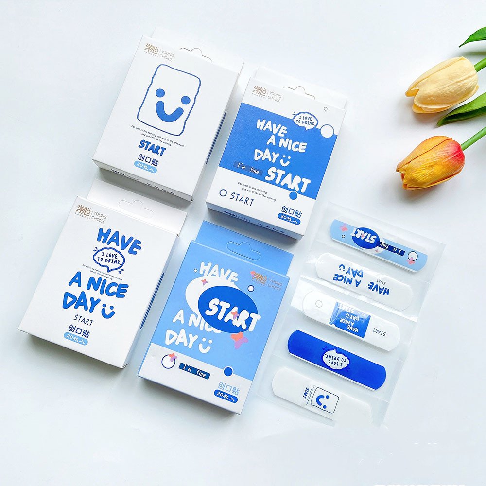 Colorful cartoon print kids first aid band adhesive bandage waterproof woundplast for children