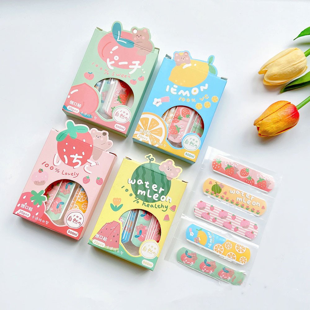 Colorful cartoon print kids first aid band adhesive bandage waterproof woundplast for children