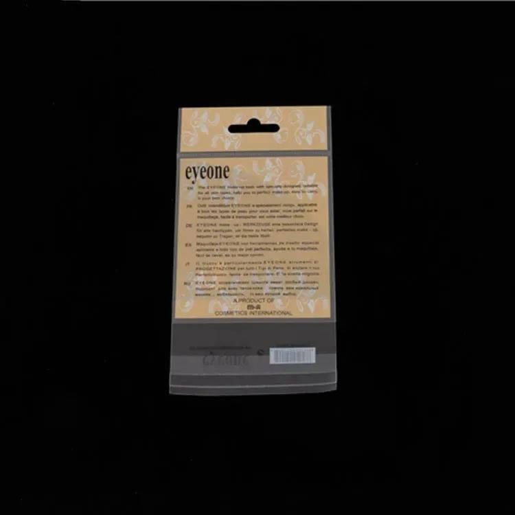 Self Adhesive Seal Clear Transparent Packaging Printed Cello Bags Bopp Cellophane Cello Sealable Bags Retail Opp Bag