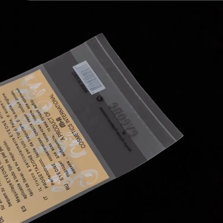 Self Adhesive Seal Clear Transparent Packaging Printed Cello Bags Bopp Cellophane Cello Sealable Bags Retail Opp Bag