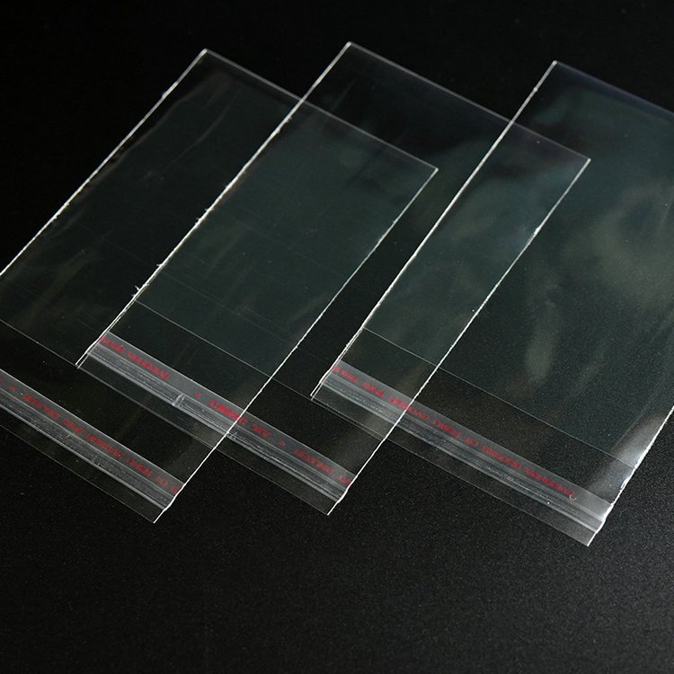 Transparent Self Adhesive Sealing apparel clothes garment packaging Plastic Opp Bag Packing Cellophane Plastic Bag