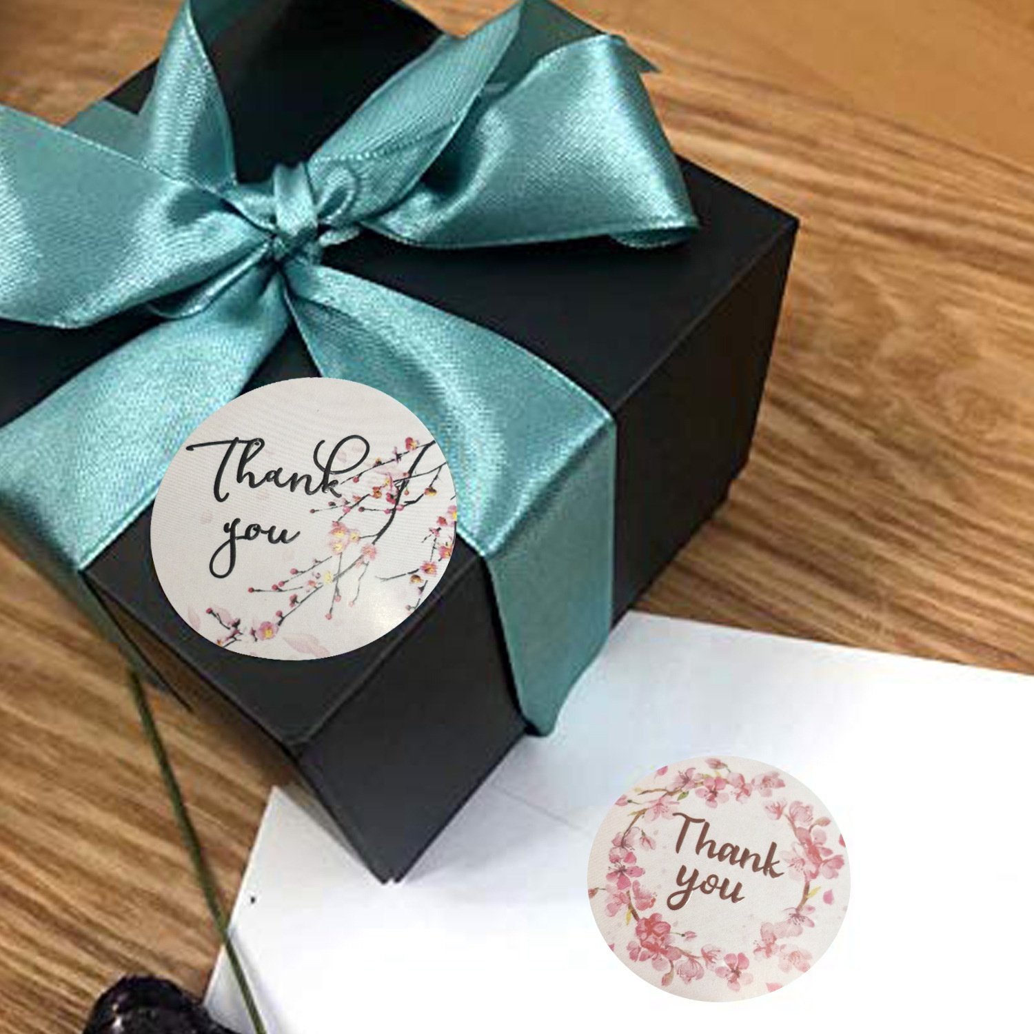 1.5 inch round paper printing packaging labels Thank you stickers gift box sealing labels self adhesive roll stickers etiquetas