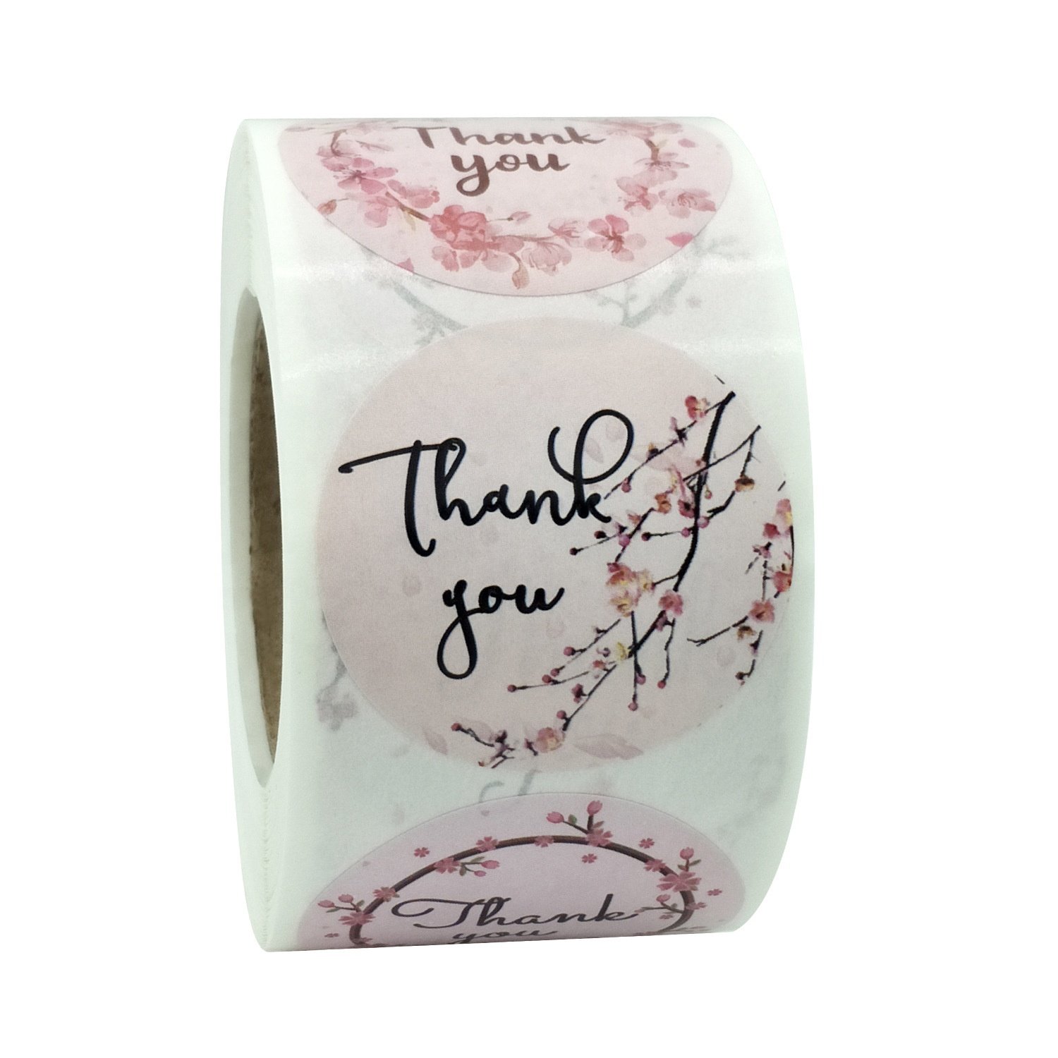 1.5 inch round paper printing packaging labels Thank you stickers gift box sealing labels self adhesive roll stickers etiquetas