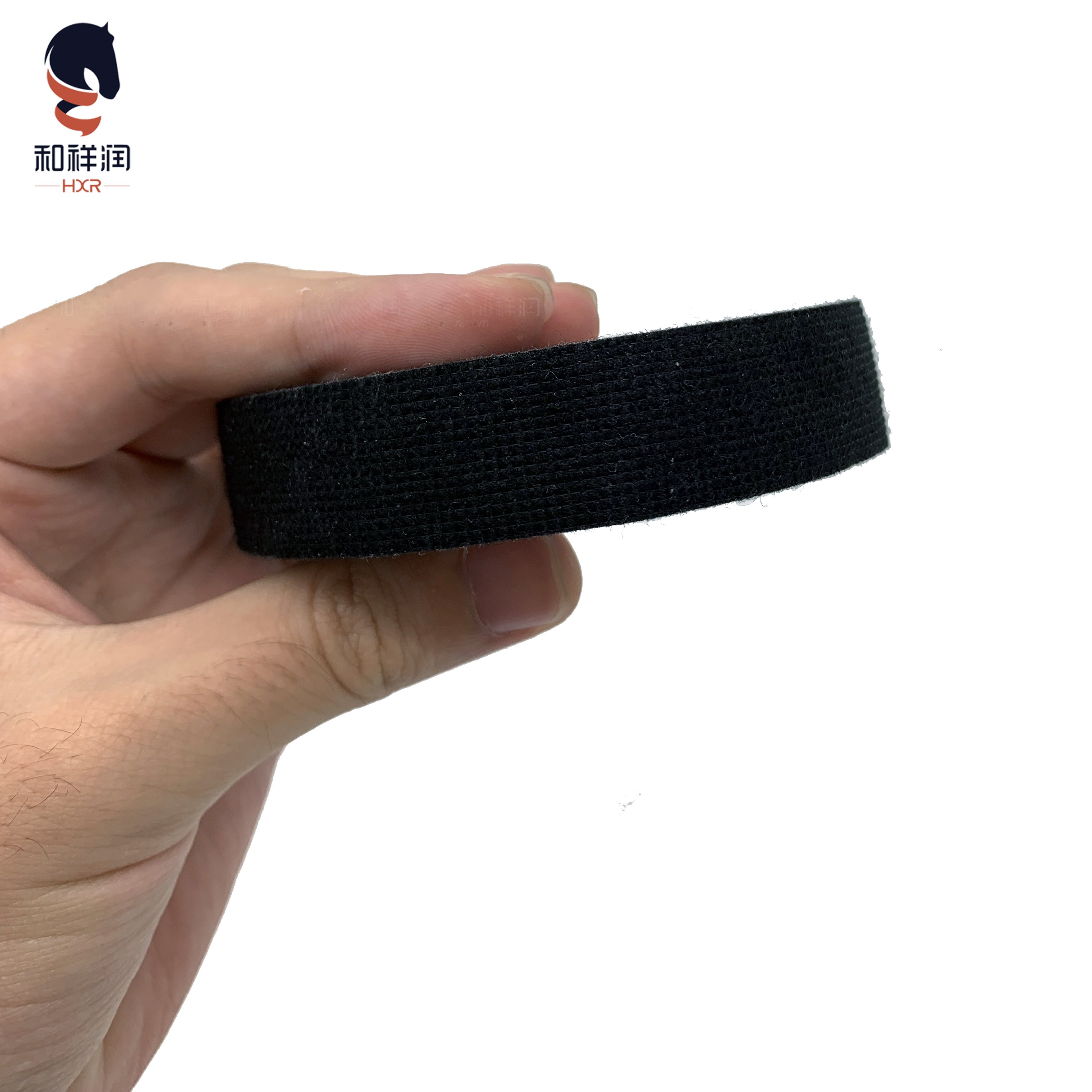 Black 19mm Width Adhesive Cloth Wiring Loom Harness Insulating Tape 25m For Engine Compartment Interior Use