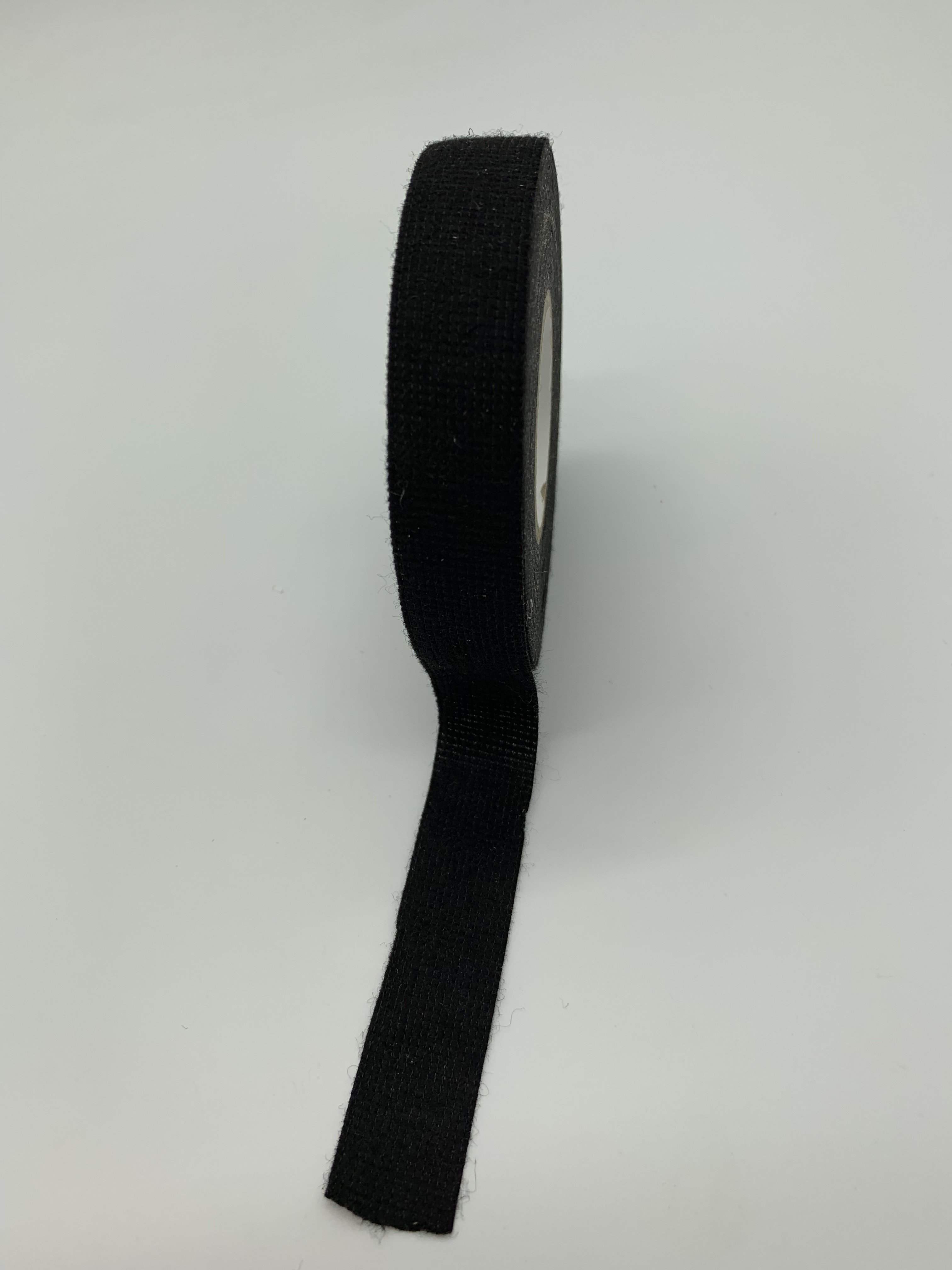 Black 19mm Width Adhesive Cloth Wiring Loom Harness Insulating Tape 25m For Engine Compartment Interior Use